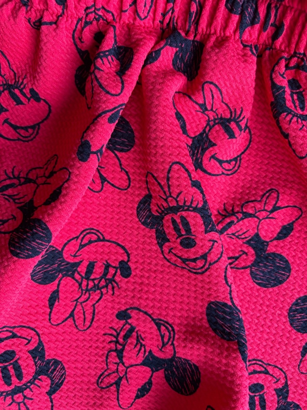 Girls Red Minnie Mouse Print Dress - Picture 6 of 6